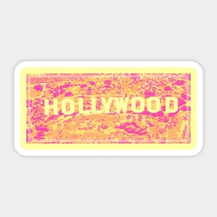 Hollywood Graphic Design Sticker